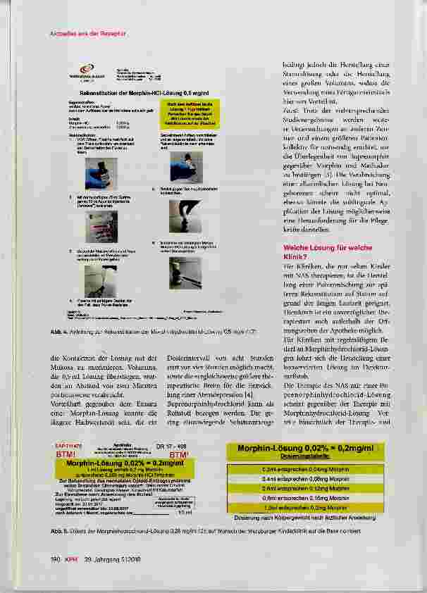 Vorschauseite 3: Rezepturen zur Therapie des neonatalen Abstinenz-Syndroms