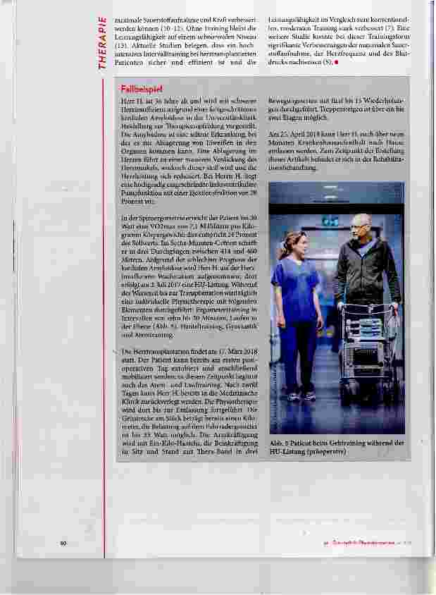 Vorschauseite 5: Physiotherapie nach Herztransplantation