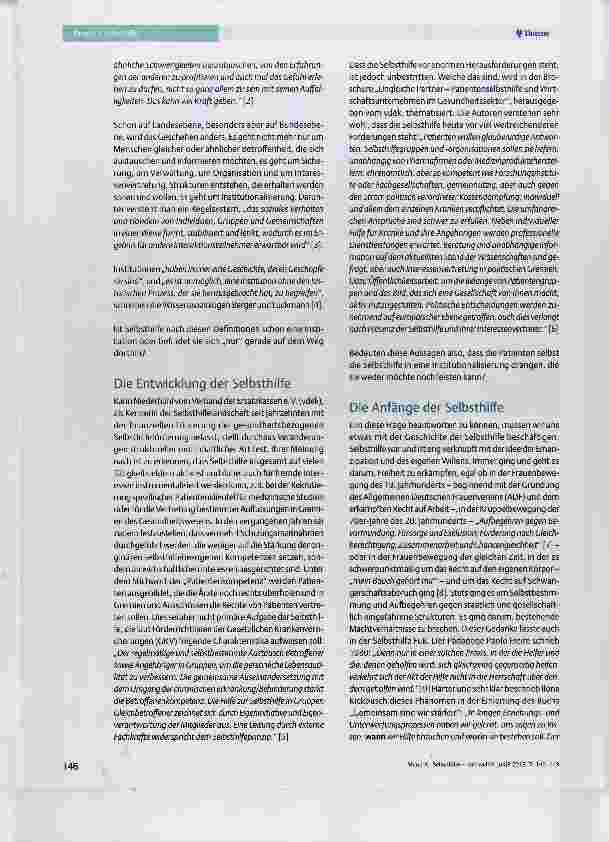 Vorschauseite 2: Selbsthilfe quo vadis?