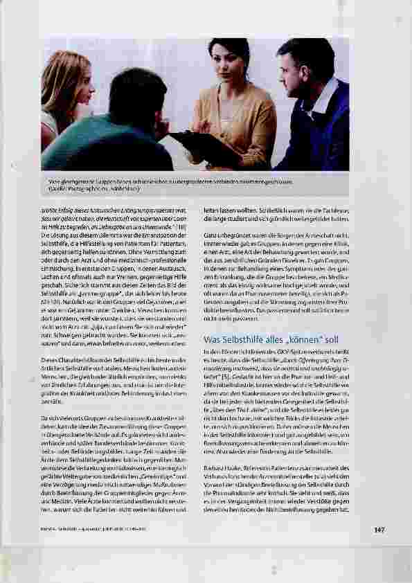 Vorschauseite 3: Selbsthilfe quo vadis?