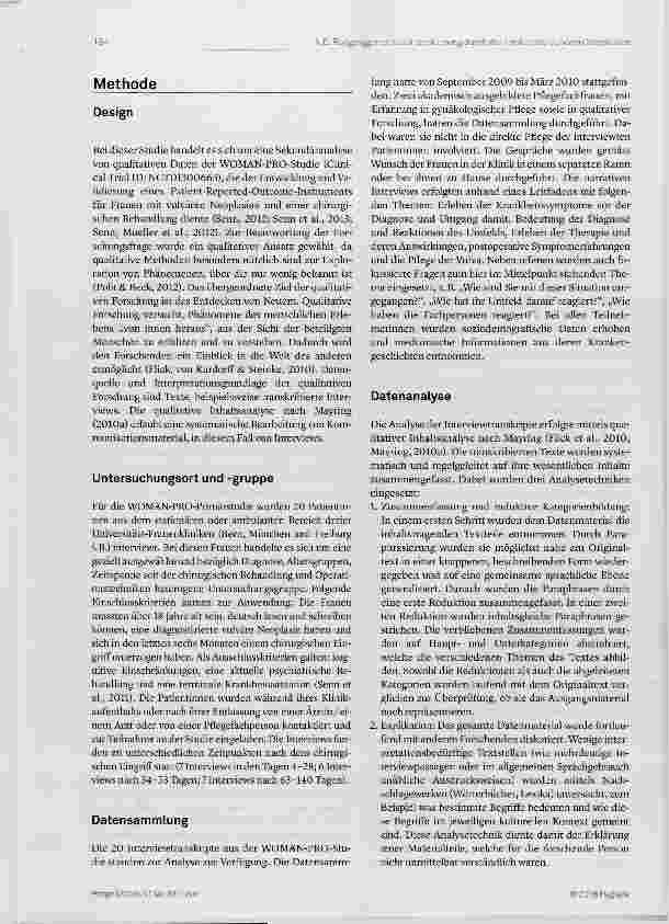Vorschauseite 4: „Allein mit dem Tabu“ Wie Frauen mit vulvären Neoplasien die Unterstützung durch ihr soziales Umfeld beschreiben Eine qualitative Studie