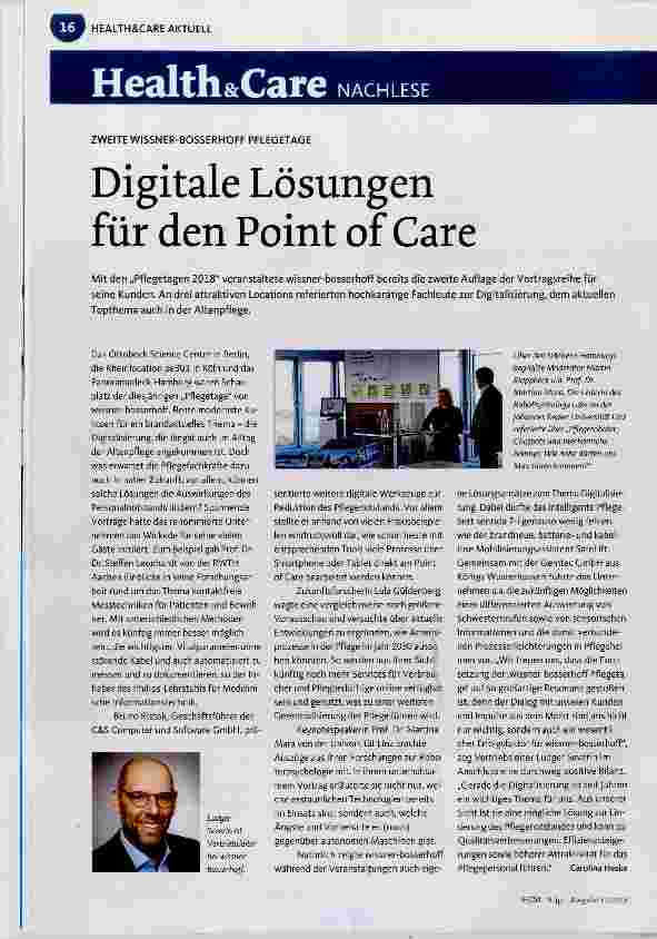 Vorschauseite 1: Digitale Lösungen für den Point of Care