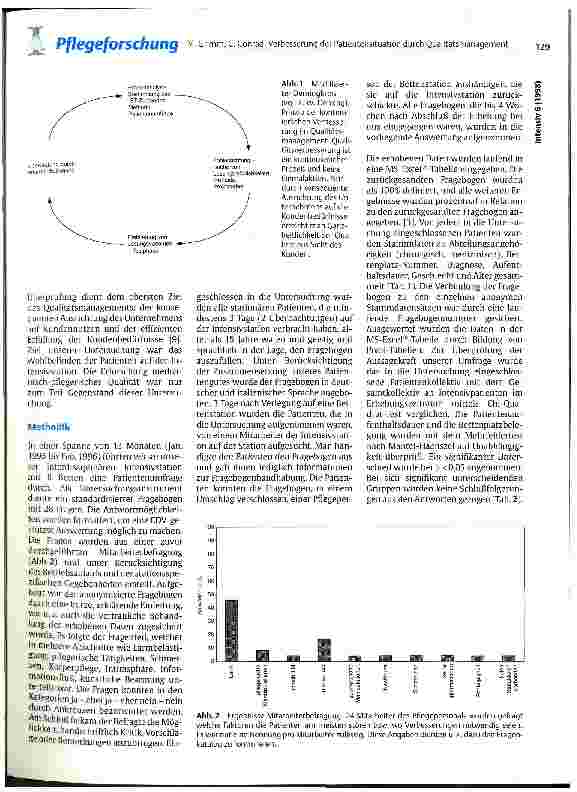 Vorschauseite 2: Verbesserung der Patientensituation durch Qualitätsmanagement - Ergebnisse einer Patientenumfrage unter Berücksichtigung methodischer Probleme