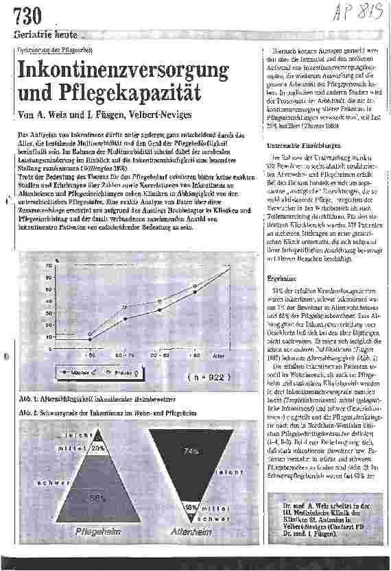 Vorschauseite 1: Optimierung der Pflegearbeiten: Inkontinenzversorgung und Pflegekapazität