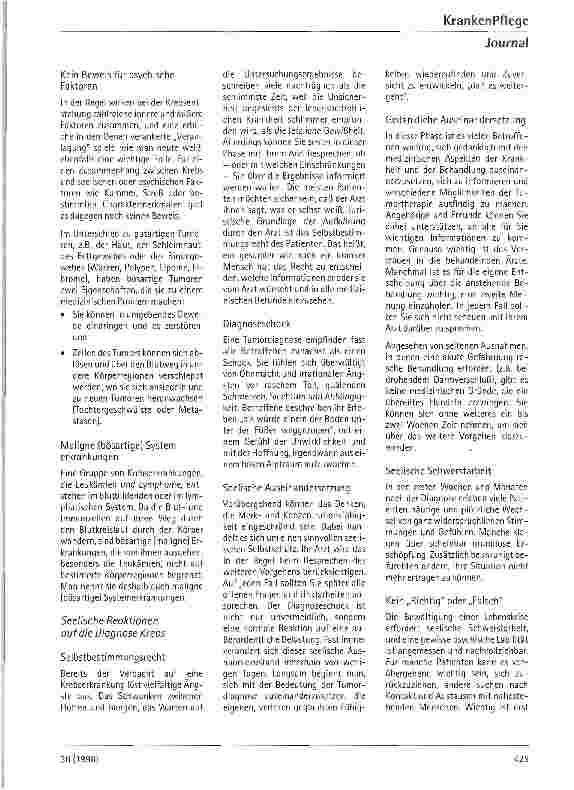 Vorschauseite 2: Fragen Sie Ihren Arzt... Behandlungsmöglichkeiten bei Krebserkrankungen