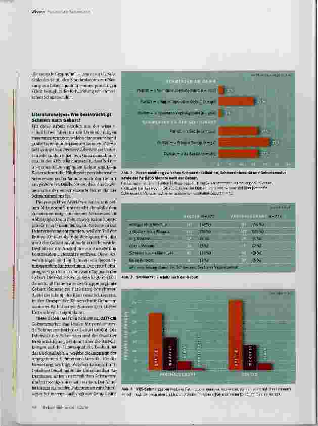 Vorschauseite 3: Chronischer Schmerz nach der Geburt ein Problem?