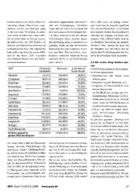 Vorschauseite 5: Finanzierung und Vergütung im MVZ