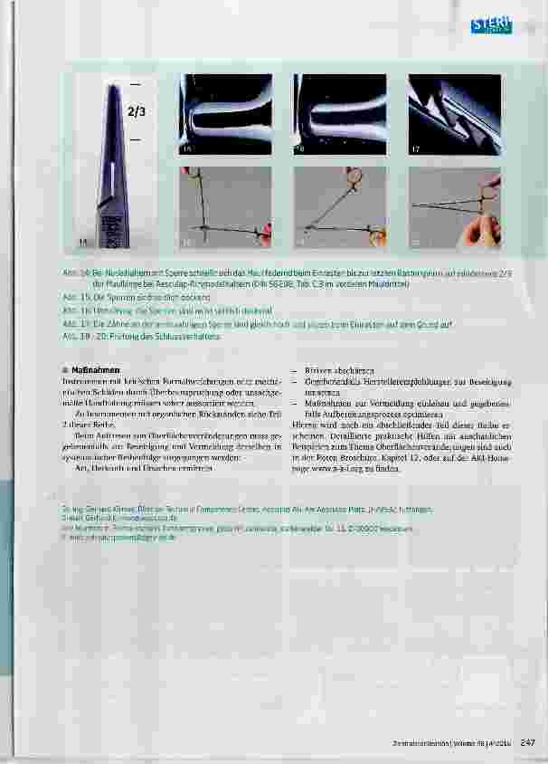 Vorschauseite 3: Qualitätsmanagement in der AEMP Chirurgische Standard-Instrumente