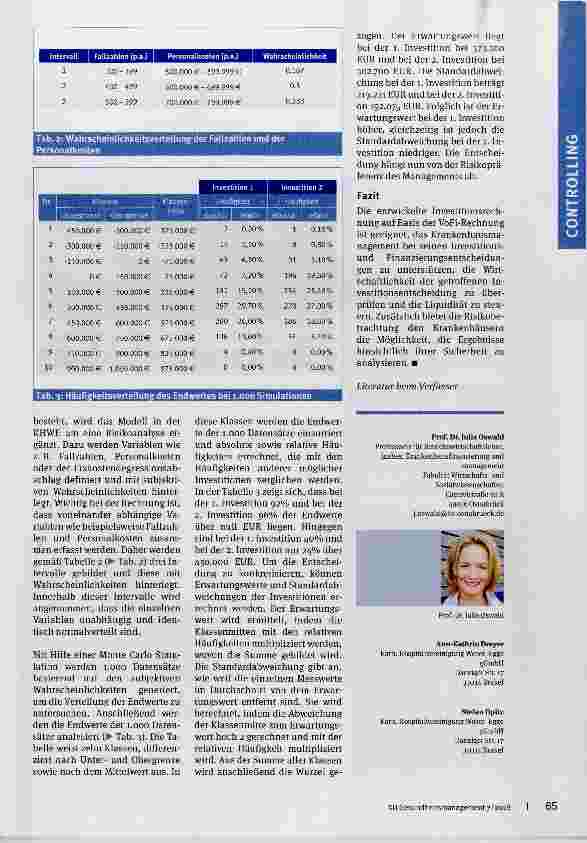 Vorschauseite 4: Investitions-Controlling im Krankenhaus