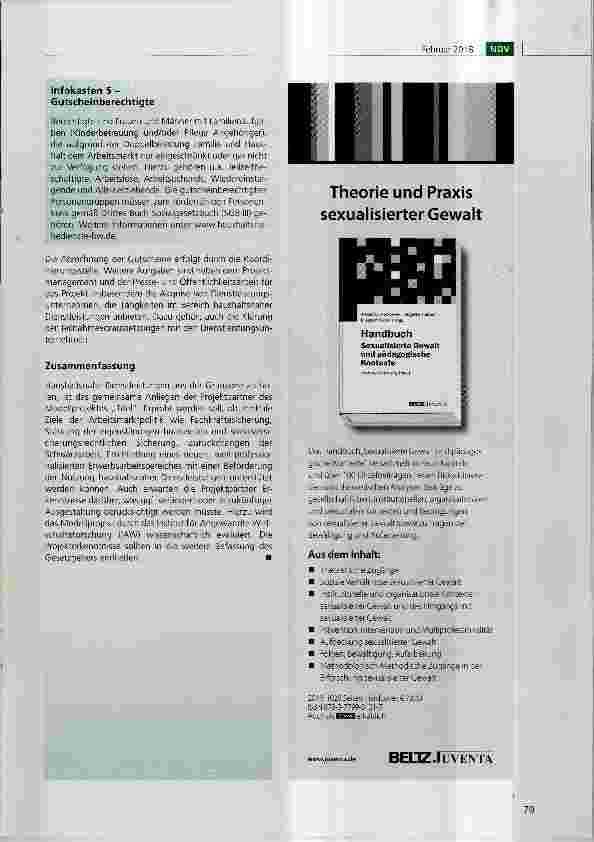 Vorschauseite 4: Neue Wege gehen - haushaltsnahe Dienstleistungen professionalisieren