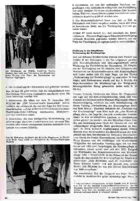 Vorschauseite 2: Studienwoche der Internationalen Florence-Nightingale-Schwesternvereinigung vom 13. -20. September 1967 in Athen