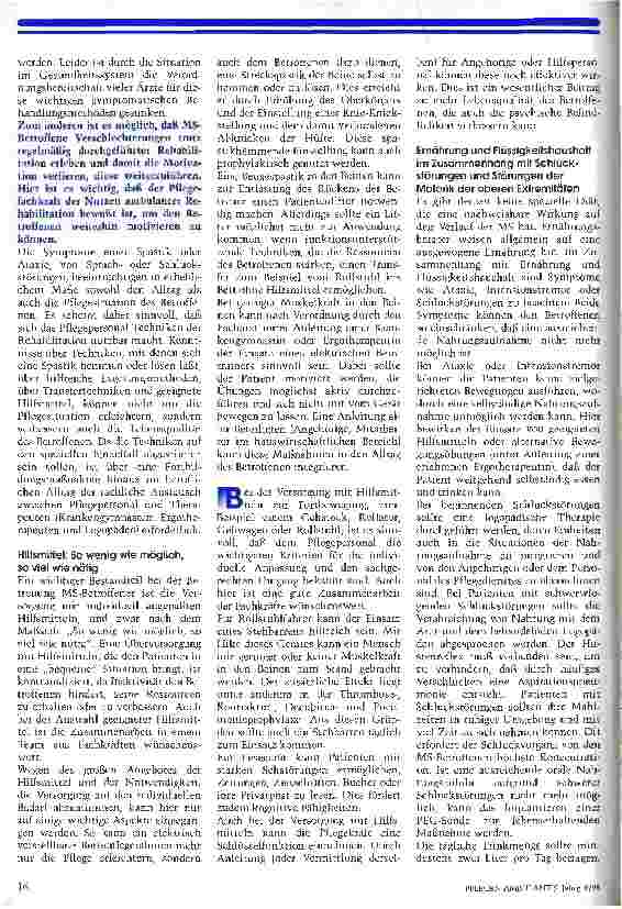 Vorschauseite 2: Multiple Sklerose Keiner weiß woher sie kommt und wohin sie führt
