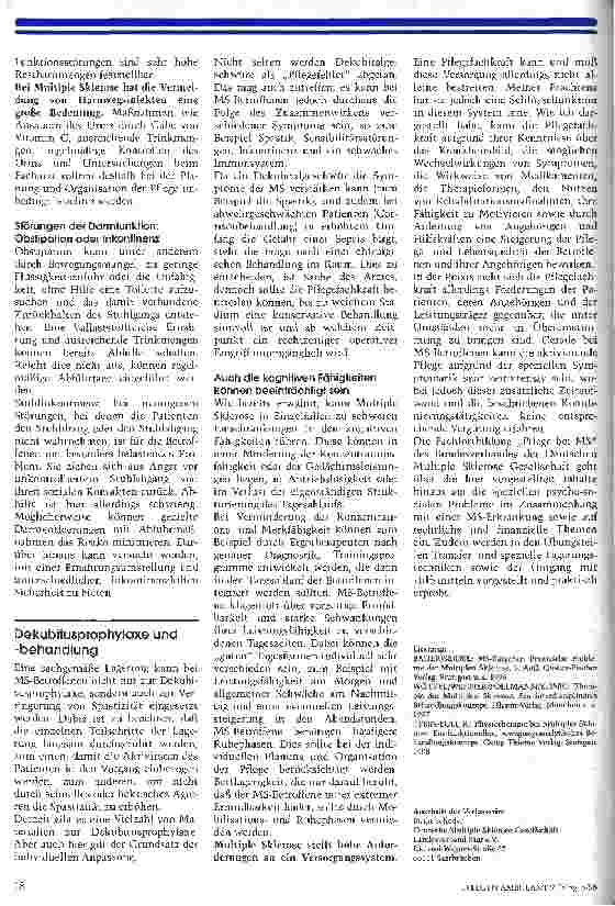 Vorschauseite 4: Multiple Sklerose Keiner weiß woher sie kommt und wohin sie führt