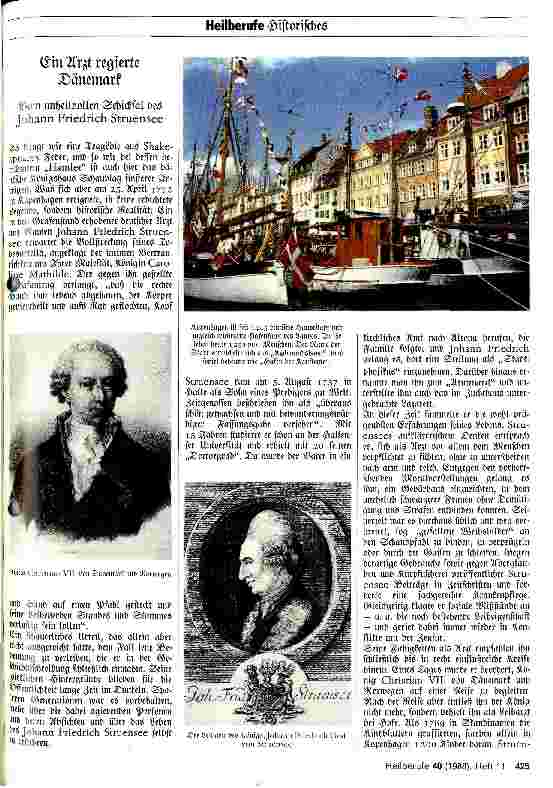Vorschauseite 1: Ein Arzt regierte Dänemark Vom unheilvollen Schicksal des Johann Friedrich Struensee