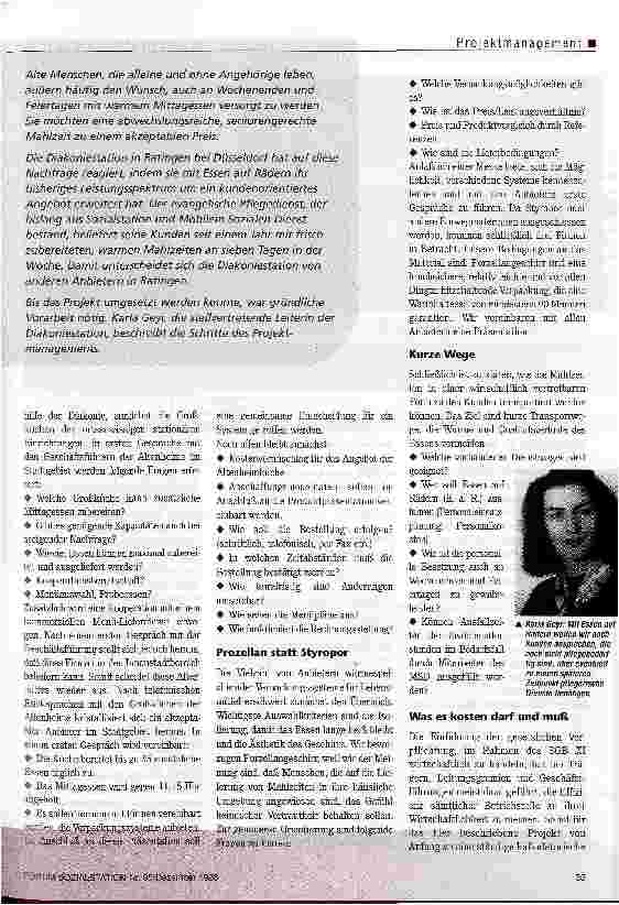 Vorschauseite 2: Heißes Angebot Diakoniestation nimmt Essen auf Rädern in ihr Programm auf