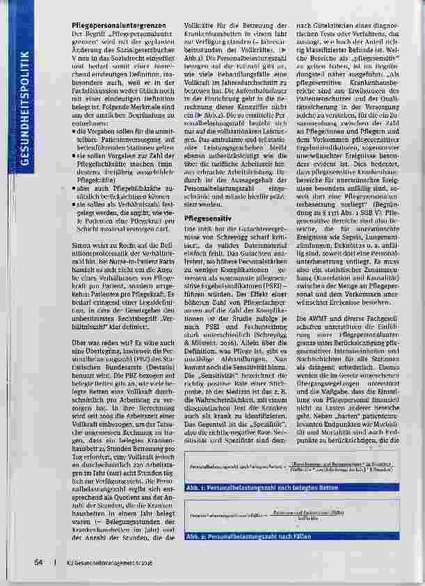 Vorschauseite 2: Personaluntergrenze und Pflegesensitivität
