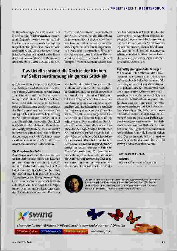 Vorschauseite 2: Wann die Religion zum Kriterium wird