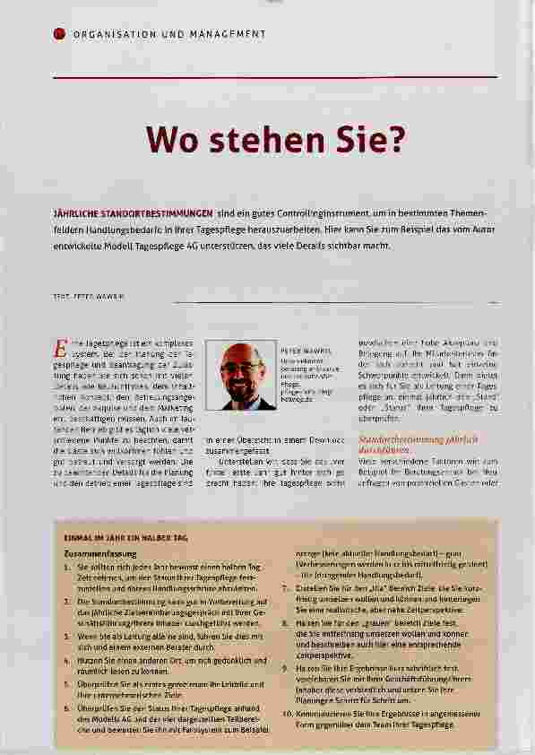 Vorschauseite 1: Wo stehen Sie?