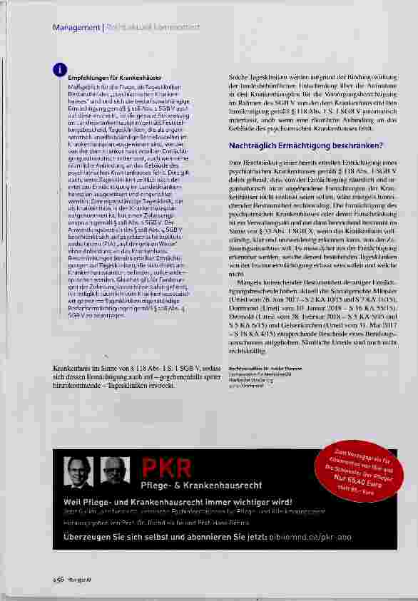 Vorschauseite 3: Psychiatrische Institutsambulanzen (Un)selbstständiger Teil der Versorgung