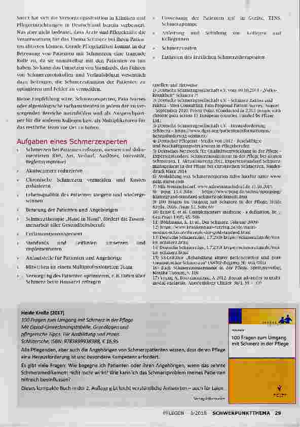 Vorschauseite 5: SCHMERZ EIN THEMA FÜR „JEDERMANN BEGLEITUNG BEI SCHMERZEN EINE LEBENSLANGE AUFGABE