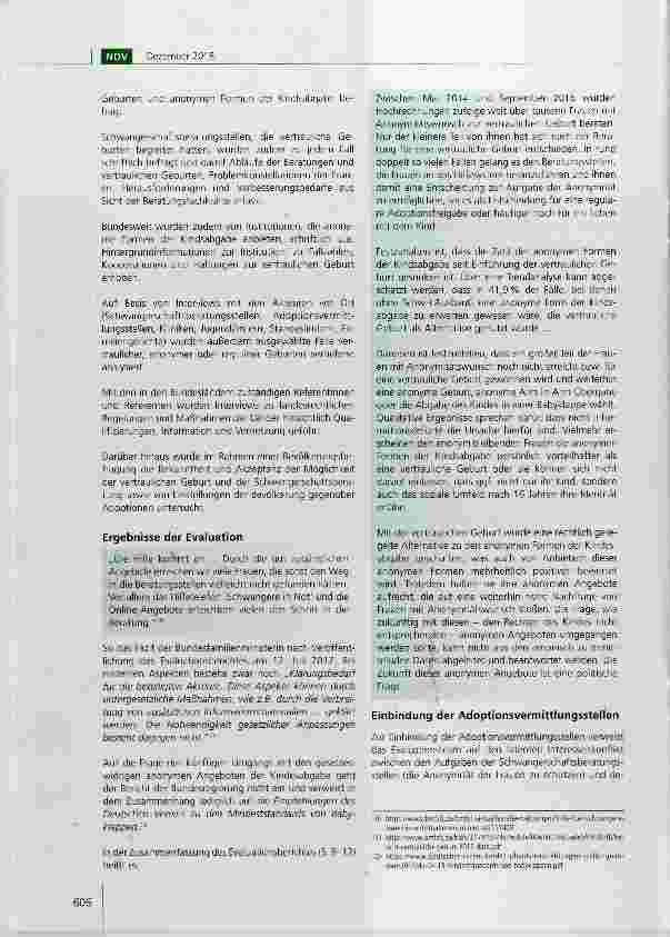 Vorschauseite 4: Die Vertrauliche Geburt oder von der Skandalisierung von Kindesaussetzung zur Normalisierung von Anonymitätswünschen