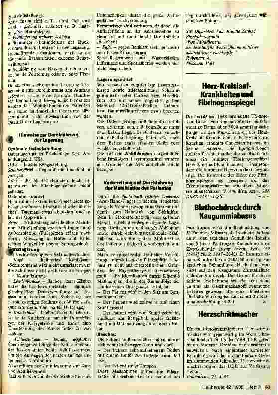 Vorschauseite 2: Zur Lagerung in der Krankenpflege
