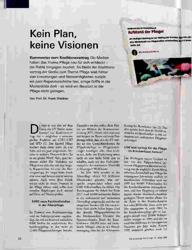 Vorschauseite 1: Kein Plan, keine Visionen