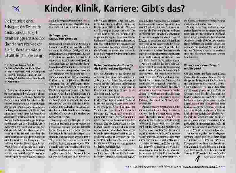 Vorschauseite 1: Kinder, Klinik, Karriere: Gibt es das?