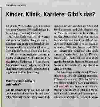 Vorschauseite 2: Kinder, Klinik, Karriere: Gibt es das?