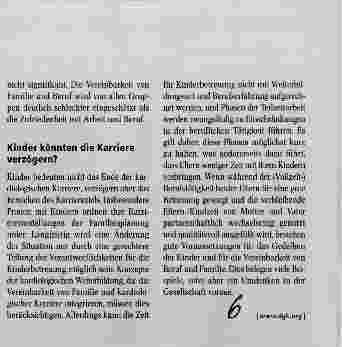 Vorschauseite 3: Kinder, Klinik, Karriere: Gibt es das?