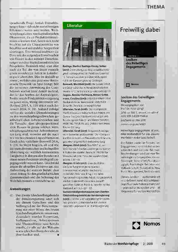 Vorschauseite 3: Aufwertung der Sozialen Berufe unter dem Label »SAHGE«?