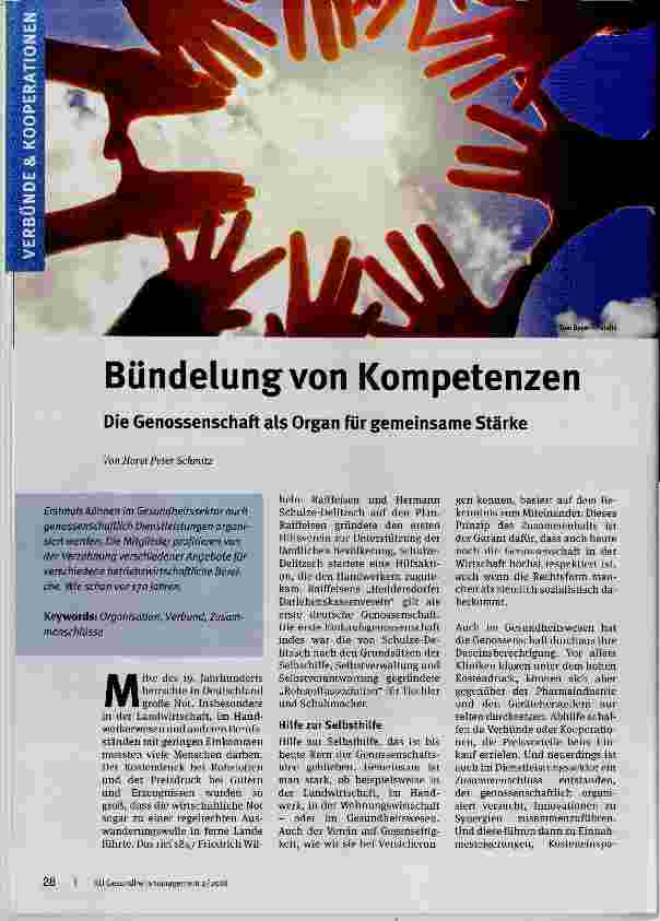Vorschauseite 1: Bündelung von Kompetenzen