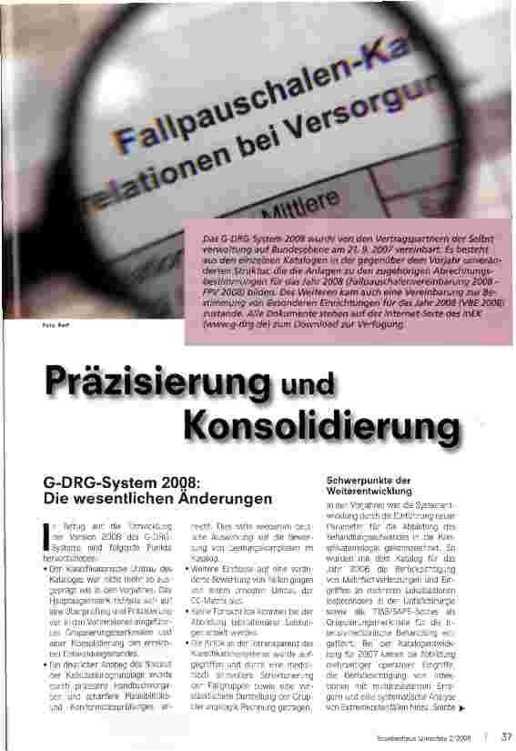 Vorschauseite 1: Präzisierung und Konsolidierung