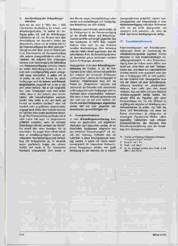 Vorschauseite 5: Patientenverfügungen und Behandlungsvereinbarungen in der Praxis