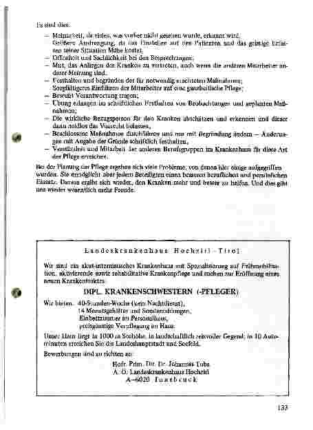 Vorschauseite 2: Planung der Pflege - Gedanken und Erfahrungen