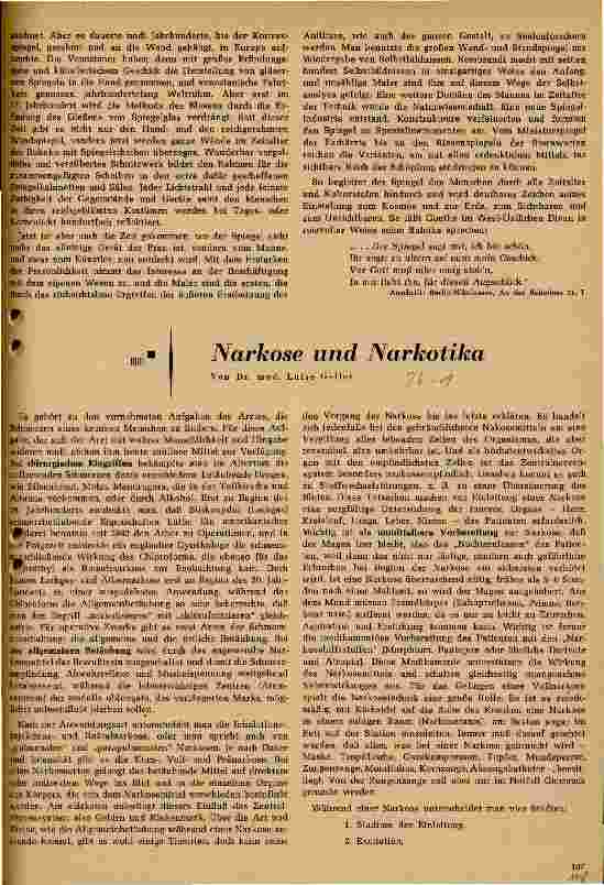 Vorschauseite 1: Narkose und Narkotika