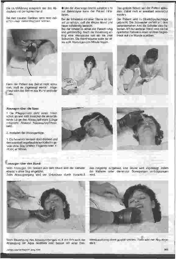 Vorschauseite 2: Grundpflege in Bildern 13. Folge: Prophylaxen (2) Pneumonieprophylaxe