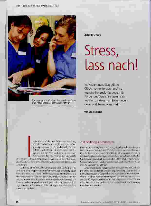 Vorschauseite 1: Stress, lass nach!