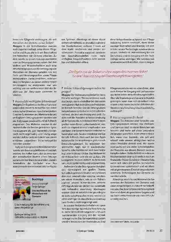 Vorschauseite 2: Ortungssysteme fördern die Selbstständigkeit