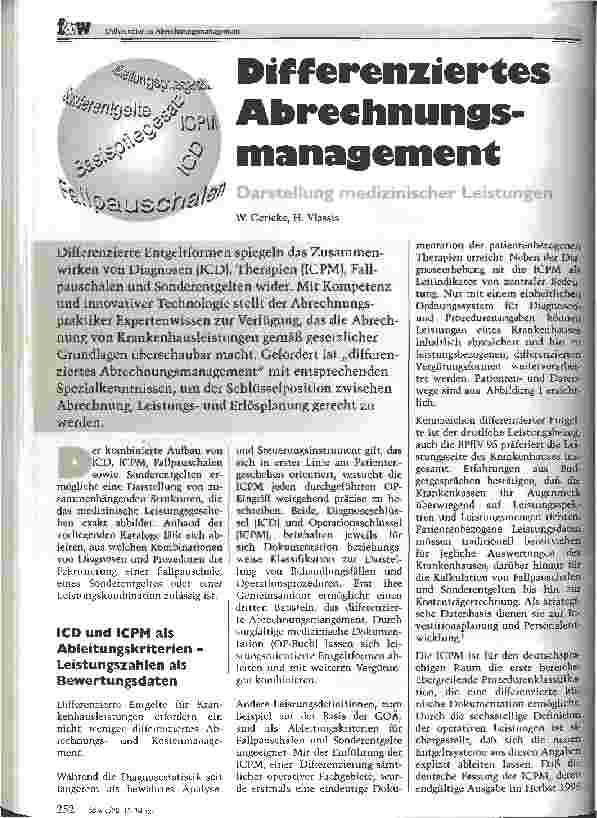 Vorschauseite 1: Differenziertes Abrechnungsmanagement