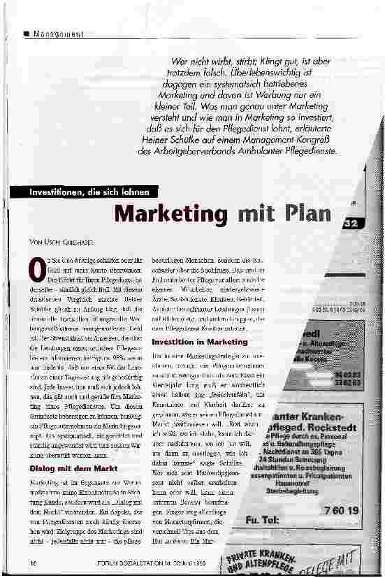 Vorschauseite 1: Marketing mit Plan Investitionen, die sich lohnen
