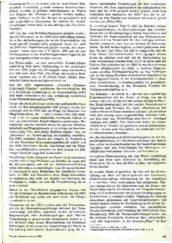 Vorschauseite 2: Geschichte der Deutschen Schwesterngemeinschaft e.V. - Vereinigung von Krankenschwestern/-pflegern und Kinderkrankenschestern