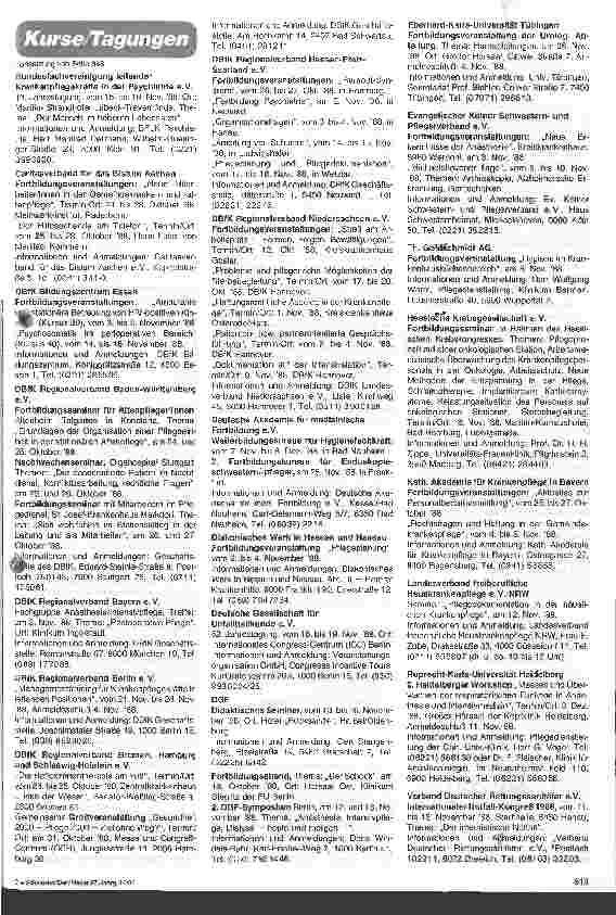 Vorschauseite 2: Unterhaltung im Krankenhaus / Mehr kulturelle Veranstaltungen gewünscht -- Ergebnis einer Fragebogenerhebung