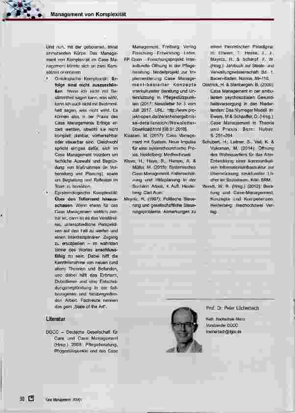 Vorschauseite 6: Management von Komplexität zwischen individuellen Lebenslagen und Strukturbedingungen von Regionen