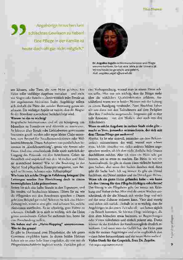 Vorschauseite 4: Es ist schwierig, gute Heime zu erkennen