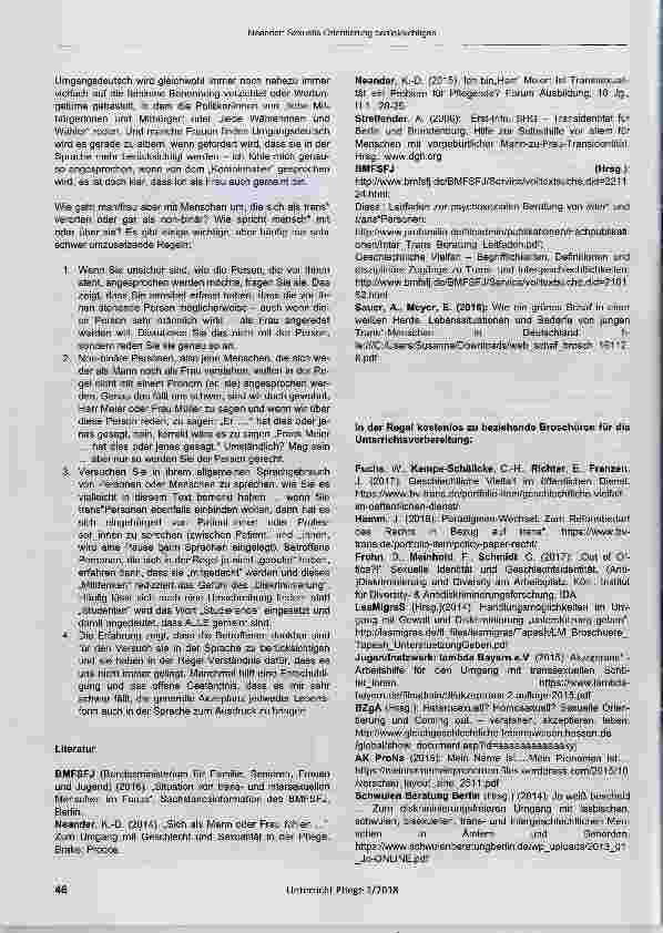 Vorschauseite 5: LSBTI - Unterricht zum Thema „Sexuelle Orientierung berücksichtigen“