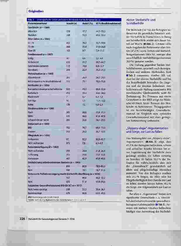 Vorschauseite 5: Einflussfaktoren auf die Positionierung gegenüber Sterbehilfe
