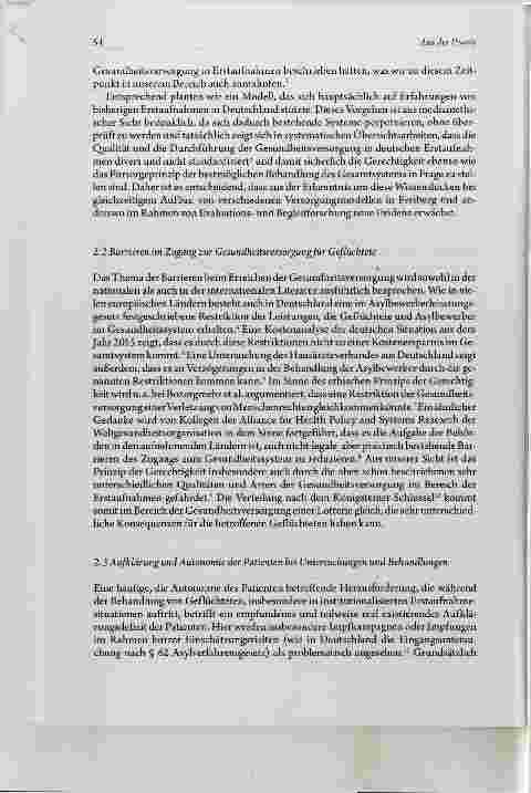 Vorschauseite 4: Medizinethische Herausforderungen der Gesundheitsversorgung in der Erstaufnahmefür Geflüchtete am Beispiel des Aufbaus eines integrierten Versorgungsmodells in derErstaufnahme in…
