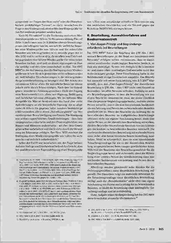 Vorschauseite 2: Tendenzen der aktuellen Rechtsprechung 2017 zum Beamtenrecht