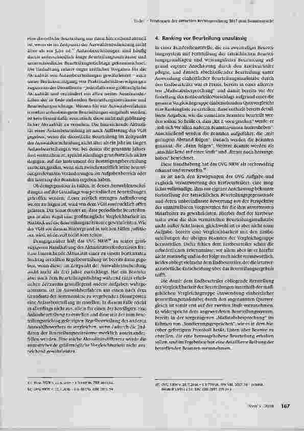 Vorschauseite 4: Tendenzen der aktuellen Rechtsprechung 2017 zum Beamtenrecht